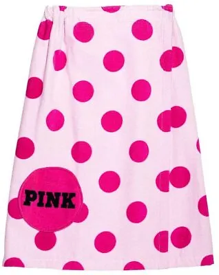 Victoria's Secret PINK Towel Wrap Fuchsia Light Pink Polka Dots  • $34.50