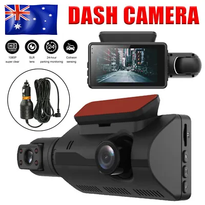 $30.85 • Buy 3  1080P HD Dual Lens Car Dash Camera Front And Rear Cam Video Recorder G-Sensor