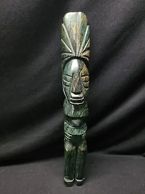 Mayan Aztec?? Green Onyx Large 20 Inch Carved Figurine • $195