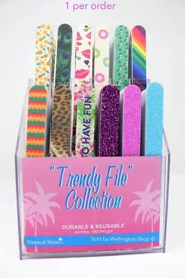 Tropical Shine Nail File Medium 180/Fine 240 Grit. Emery Boards. 1 Pc. • $5.99