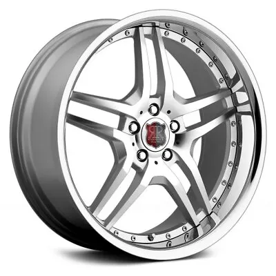 MRR RW2 Silver With SS Lip 18x8 +35 18x9 +45 5x112 Staggered Wheels Set Of Rims • $846