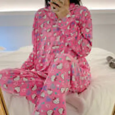 Hello Kitty Pajamas Kawaii Pyjama Set Female Print Cute Anime Sleepwear Pjs Gift • $36.29