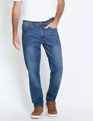 RIVERS - Mens Jeans - Blue Full Length - Solid Cotton Pants - Premium Fashion • $23.35