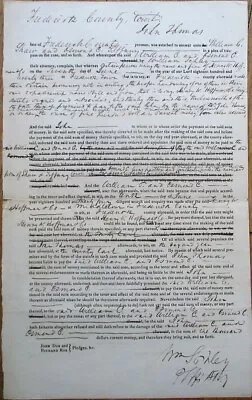 Middletown / Fredericktown Frederick County MD 1825 Court Document - Maryland • $49.99