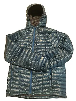 Mountain Hardwear Ghost Whisperer 2 Hooded Down Jacket Woman's- XL  Blue  • $123.23