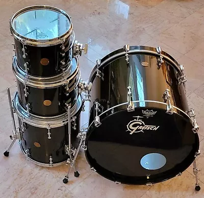Gretsch New Classic Maple 5 Piece Shell Pack - Black Sparkle - Mint • $3395