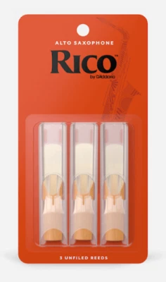 $17 • Buy Rico Alto Sax Reeds - 3-pack - Ideal For Beginner/Intermediate. Strength: 2.0