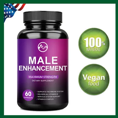 Male Enhancement CapsulesEnlarger BiggerLongerGrowthThickerSexuality 60pcs • $14.67