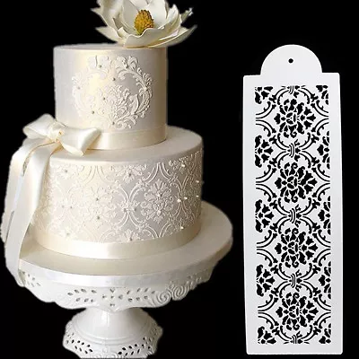 Plastic Cookie Cake Stencils Fondant Tools Decoration For Cakes Wedding Flow Jz • £3.36