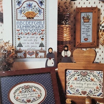 $3.99 • Buy Jeremiah Junction Faith & Joy Samplers James Isiah Psalm Cross Stitch JL147 Vtg