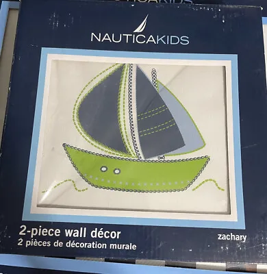 $9 • Buy Nautica Kids 2 Piece Wall Decor “Zachary” 