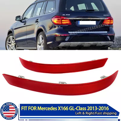 Pair For Mercedes-Benz X166 GL450 GL500 GLS450 2013-2016 Rear Bumper Reflector • $28.66