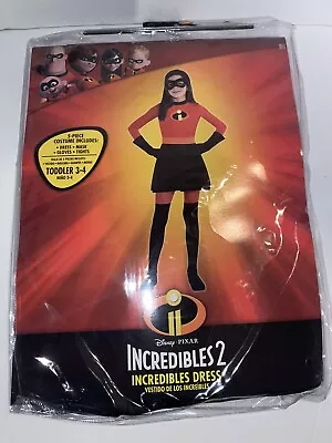 Incredibles 2 Dress Violet Girls Costume Size Toddler 3-4 NEW In Package • $17.99