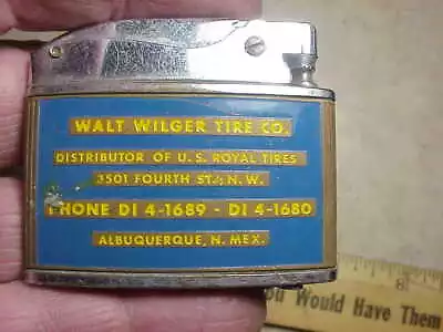 From New Mexico Estate-vintage Lighter-Walt Wilger Tire Co-Albuquerque NM • $14.95