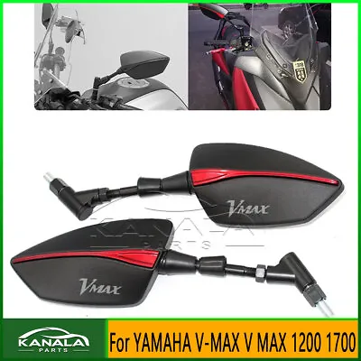 LOGO VMAX Motorcycle Side Rearview Mirrors For YAMAHA V-MAX VMAX 1200 1700 • $33.47