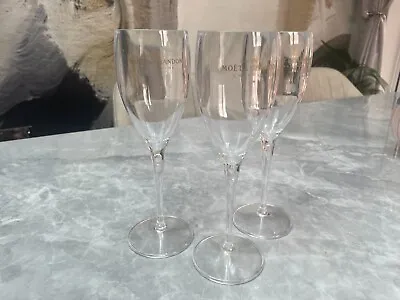 Moet & Chandon Clear Acrylic Champagne Glasses Flutes Cups  -Set Of 1 • £7.99