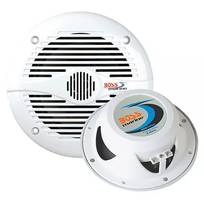 Boss Audio Mr50w White 5.25  Round Speakers (pair) • $39.48