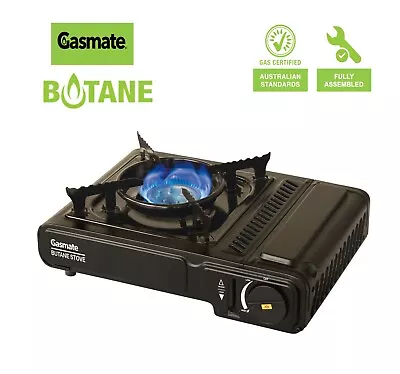 Gasmate Portable BBQ Butane Stove - Single Burner W/ Safety Sensors & Carry Case • $39.95