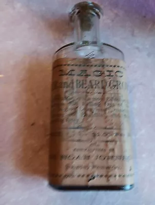 Antique Quack Medicine Bottle.Hair& Beard Growth.Bristol Vermont 1890s • $49.99