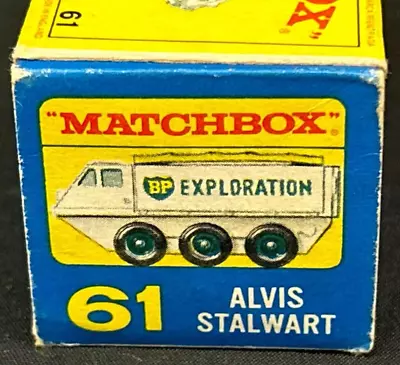 Lesney Matchbox No. 61 Alvis Stalwart BP Exploration • $69