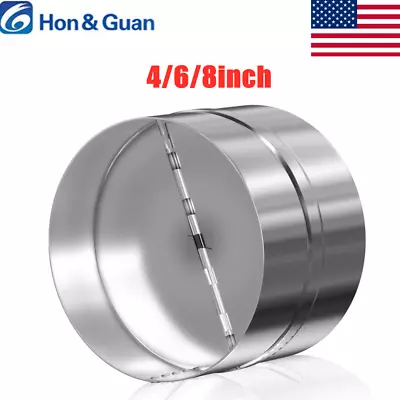 Hon&Guan 4 /6 /8  Backdraft Shutter Damper Draft Blocker For HVAC Extractor Fan • $17.05