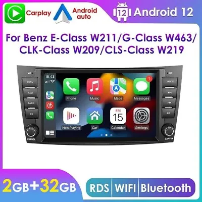 For Mercedes Benz CLS E-Class W211 W219 Android Car Radio GPS Sat Nav BT Carplay • $131.39