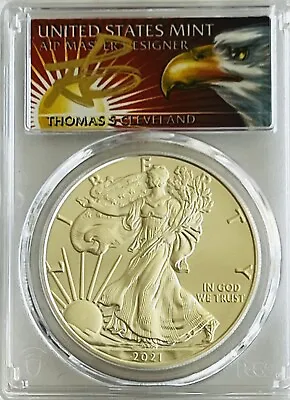 2021 Silver American Eagle T1 First Strike PCGS-MS70 Thomas Cleveland 1-1000 • $98.80