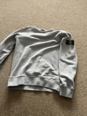 £50 • Buy Boys Girls Stone Island Jumper Grey Age 12 Good Condition 