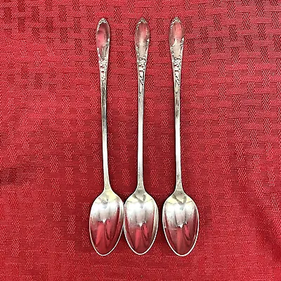 Vintage Heirloom Virginian Sterling Iced Tea Spoons Set Of 3 • $95