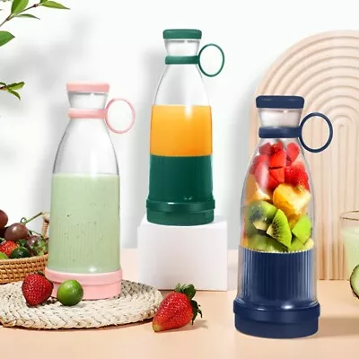 Mini Fresh Juice Blender Mixer Portable Electric Shaker Bottle USB Rechargeable • £8.89