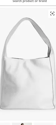 John Lewis Kin Silver Hobo Soft Shoulder Bag Faux Leather Womens BNWT RRP £45.00 • £19.99