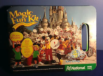 Disney World 1996 25 Anniversary National Car Rental Mickey Minni Magic Fun Kit • $11.99