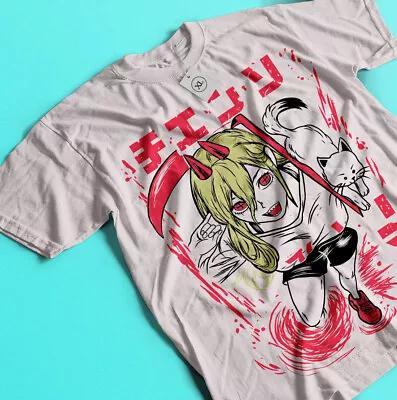 Chainsaw Man POWER T-Shirt Devil Anime Manga Denji Power Gift Shirt All Size • $19.20
