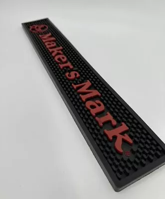 Makers Mark Bar Rail Mat 20” X 3 1/2” Commercial Grade Rubber • $24.85