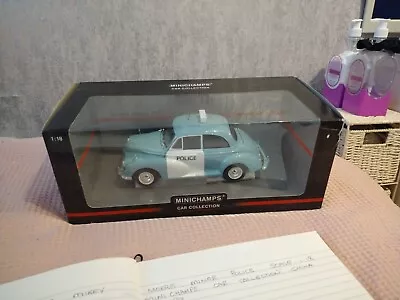 £109.99 • Buy Morris Minor Police Diecast Metal Vehicle New Minichamps Car Collection 1:18...