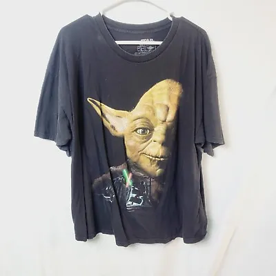 Star Wars Yoda Last Battle Return Of The Jedi TShirt Sz 2XL Black 1 • $159.36