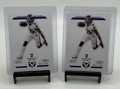 2019 Chronicles Vertex Marquise Brown Rookie Card 2x /199 And 2x Base - Ravens • $5.99