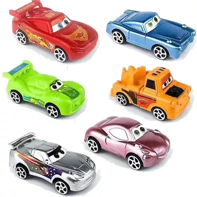 6 PACK/Set Plastic MINI Disney Pixar Cars McQueen Gift Cake Decor Model Car • £5.87