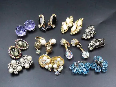 Vintage Designer High End Rhinestones AB Crystals Glass Multi Color Jewelry Lot • $89