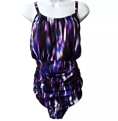 Magicsuit Katrina One-Piece Swimsuit 24 PLUS Woodstock Purple Slimming Control • $59.99