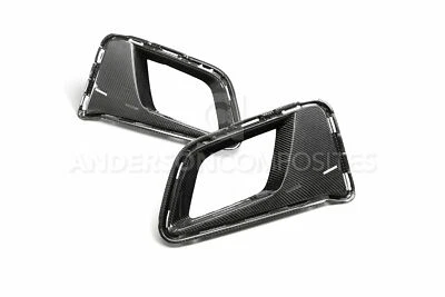 $647 • Buy 17-18 Camaro Zl1 1le Type-le Front Bumper Air Duct Bezels Ac-adb17chcamzl-le