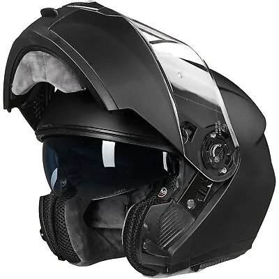 ILM Adult Motorcycle Modular Full Face Snowmobile Helmet Flip Up Dual Visor DOT  • $94.99