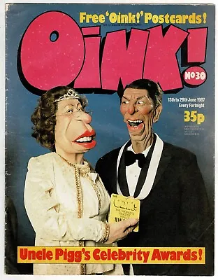 Oink Comic #30 20th June 1987 - Celebrity Awards Issue With Postcards - Combined • £4.75