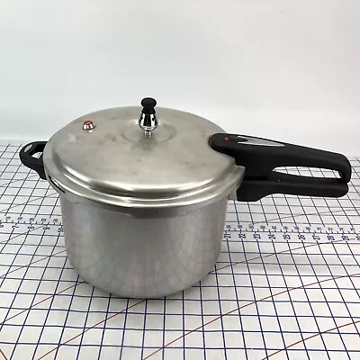 Mirro 8 Qt. Model No. 92180 Polished Aluminum 10-PSI Pressure Cooker • $24.56