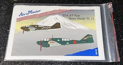 Aero Master Decals #48-263  1/48 IJAAF Fast Recon Dinahs Pt. II  Part 2 • $20.30