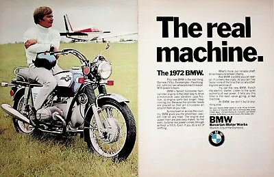 1972 BMW - 2-Page Vintage Motorcycle Ad • $12.57