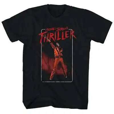 Michael Jackson MJ Thriller Arm Up T Shirt Mens Licensed Pop Music Tee New Black • $17.49