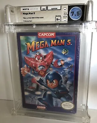 Mega Man 5 WATA 7.5 B+ NES Sealed Brand New Nintendo VGA CGC 🔥 • $1600