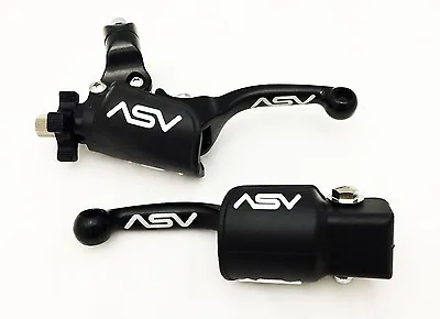 ASV F3 Front Brake Clutch Perch Levers Dust Covers Shorty Black CRF 450R 450RX • $159.95