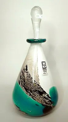 Gorgeous Vintage MDINA Art Glass Malta Perfume Bottle W/Dauber • $79.95